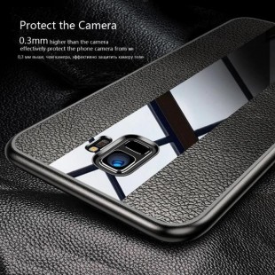 قاب چرمی آینه ای سامسونگ Leather Mirror Samsung Galaxy A6 Plus
