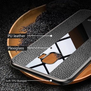 قاب چرمی آینه ای سامسونگ Leather Mirror Samsung Galaxy J6