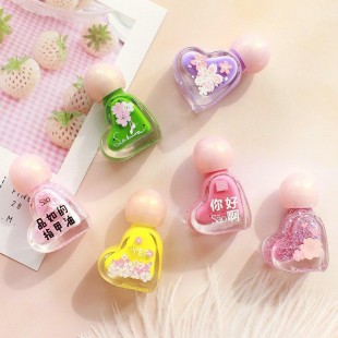 لاک ناخن طرح قلب