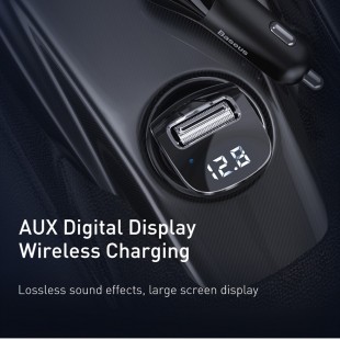 شارژر فندکی و اف ام پلیر بیسوس مدل Baseus Streamer F40 AUX wireless MP3 car charger