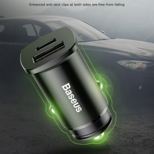 شارژر فندکی بیسوس مدل Baseus Mini Fast Car Charger PD 3.0 QC 4.0 USB Type-C Ports 30w Fast Charger