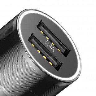 شارژر فندکی بیسوس مدل Baseus Small Screw 3.4A Dual-USB  Car Charger