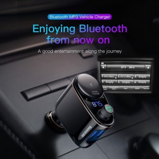 شارژر فندکی و اف ام پلیر Baseus Locomotive Bluetooth MP3 Vehicle Charger