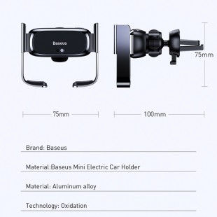 هولدر موبایل هوشمند بیسوس مدل Baseus Mini electric Vehicle Bracket with Micro Cable