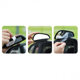 پک دوتایی آینه کمکی آبگریز اتومبیل بیسوس Baseus Large View Reversing Auxiliary Mirror ACFZJ-01