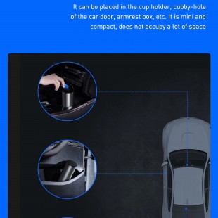 سطل زباله اتومبیل بیسوس Baseus Gentleman Style Vehicle-mounted Trash Can CRLJT-01