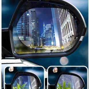 برچسب فویل اتومبیل ضد مه محافظ آینه Baseus 2 Pcs Car Rearview Mirror Rainproof Film 0.15mm Clear Mirror Anti Fog