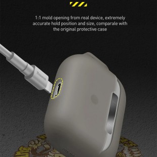 هندزفری بلوتوث دو گوش بیسوس مدل Baseus Let&#39;&#39;s go Jelly Lanyard Case for pods pro WIAPPOD-D07