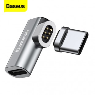 مبدل مگنتی تایپ سی بیسوس مدل Baseus mini magnetic type-c elbow adapter converter CATCX-0G