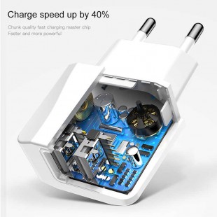 آداپتور Baseus Mini Dual-U Charger Adaptor Cable Adaptor