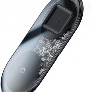 شارژر وایرلس گوشی و ایرپاد بیسوس Baseus 2in1 Wireless Charger Pro Edition WXJK-C01