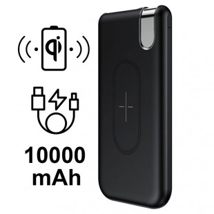 پاور بانک 10000 میلی آمپر بیسوس مدل Baseus thin version wireless charge power bank 10000 mAh PPALL-QY02
