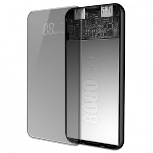 پاور بانک 8000 میلی آمپر بیسوس مدل Baseus full screen bracket wireless charge power bank 8000mAh PPALL-EX01