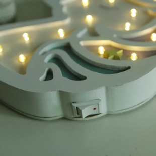 چراغ خواب LED سه بعدی یونیکورن چشم بسته