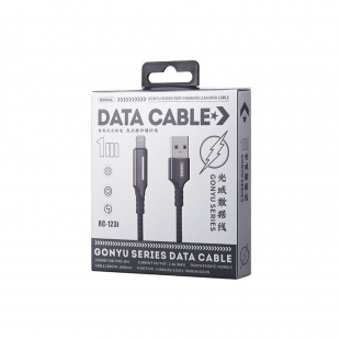 کابل شارژ لایتنینگ 2.4 آمپر ریمکس مدل Remax gonyu series 2.4A data cable rc-123