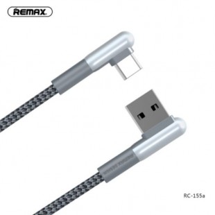 کابل شارژ سر کج تایپ سی ریمکس REMAX RC-155a Type-C USB Data Cable