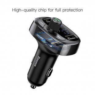 شارژر فندکی و اف ام پلیر بیسوس مدل Baseus Cat S-09 Car bluetooth MP3 Charger CCALL-TM01