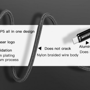 کابل تبدیل یسیدو Yesido CA55 Type-C To Type-C data cable