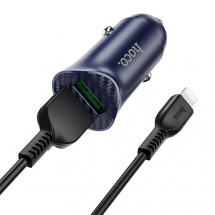 شارژر فندکی ماشین هوکو Hoco Z39 farsighted dual port QC3.0 car charger