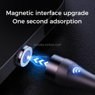 کابل فست شارژ مگنتی میکرو جویروم Joyroom S-1021X2 micro USB magnetic charging cable with LED indicator