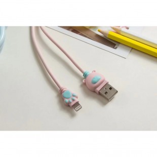 کابل رابط فانتزی طرح پنجه خرس Cartoon bear paw charging cable for android iPhone Type-c mobile phone data cable