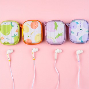 هندزفری فانتزی طرح میوه fruit design earphone with storage bag