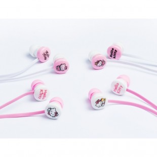 هندزفری فانتزی سیمی طرح هلو کیتی Cute Hello kitty earphones XY-19