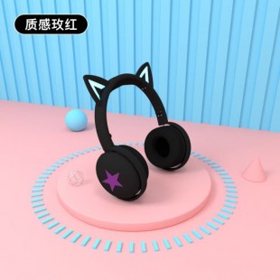 هدفون بی سیم فانتزی طرح گربه Cat ear style 2020 bluetooth wireless headphone