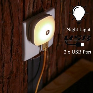 چراغ خواب همراه با آداپتور ریمکس Remax elve night light RT-E515 with CN adaptor