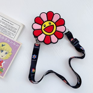 کیف دوشی فانتزی طرح گل آفتاب‌گردان Cute Daisy flower coin purse