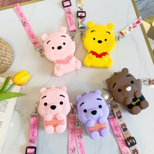 کیف دوشی فانتزی طرح پو Colorful Pooh coin purse