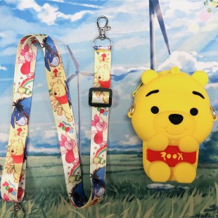 کیف دوشی فانتزی طرح پو Colorful Pooh coin purse
