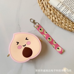 کیف دوشی فانتزی طرح آووکادو صورتی Pink Avocado coin purse