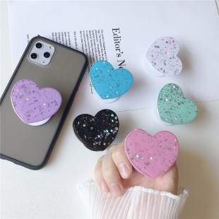 پاپ سوکت طرح قلب اکیلی Heart shape glossy pop socket