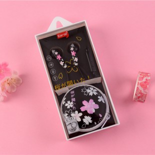 هندزفری فانتزی شکوفه گیلاس  ایرسیر Earsir romantic little cherry blossom earbuds