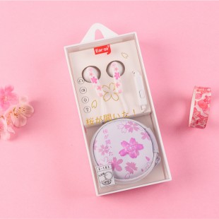 هندزفری فانتزی شکوفه گیلاس  ایرسیر Earsir romantic little cherry blossom earbuds