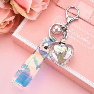 جاسوئیچی قلب کریستالی Acrylic love keychain 73-10