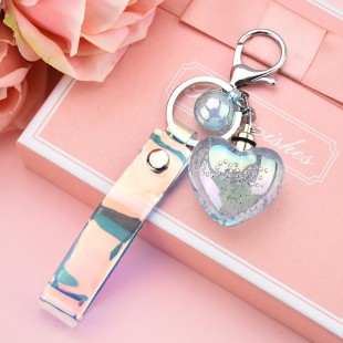 جاسوئیچی قلب کریستالی Acrylic love keychain 73-10