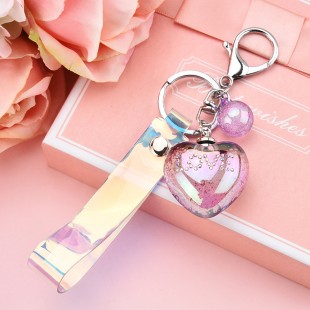 جاسوئیچی قلب کریستالی Acrylic love keychain 73-10