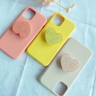 پاپ سوکت اکلیلی طرح قلب Glossy heart design pop socket