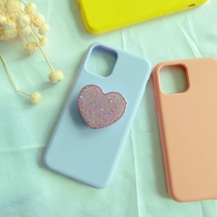 پاپ سوکت اکلیلی طرح قلب Glossy heart design pop socket