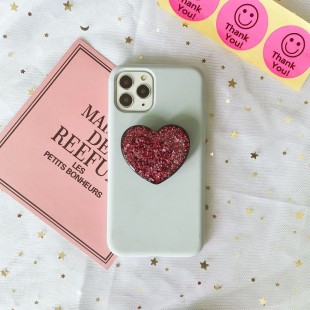 پاپ سوکت قلبی گلیتری Heart glitter design pop socket