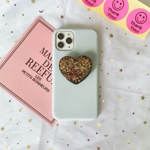 پاپ سوکت قلبی گلیتری Heart glitter design pop socket