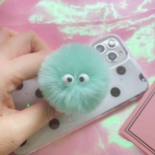 پاپ سوکت خزدار چشم دار Eyes fur Pop socket