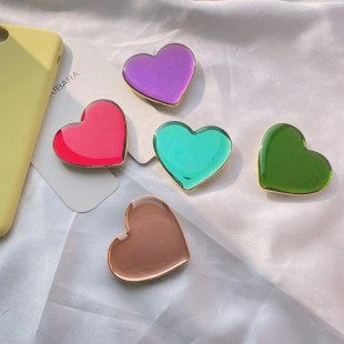 پاپ سوکت قلبی براق Glossy heart shape Pop socket