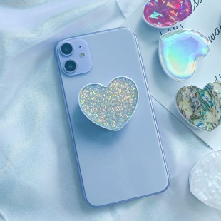 پاپ سوکت فانتزی طرح قلب ماربل Natural shell heart Pop Socket