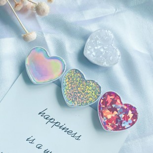 پاپ سوکت فانتزی طرح قلب ماربل Natural shell heart Pop Socket