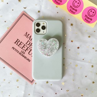 پاپ سوکت قلبی گلیتری Heart glitter design pop socket