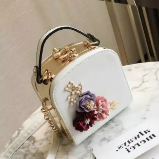 کیف دوشی گلدار Flower box women&#39;s purse