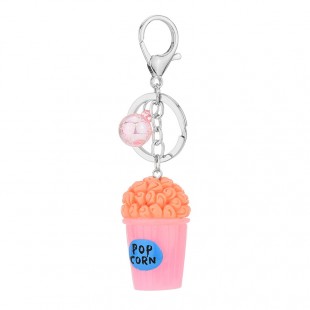 جاسوئیچی چراغ دار طرح پاپ کورن Cute Popcorn Keychain